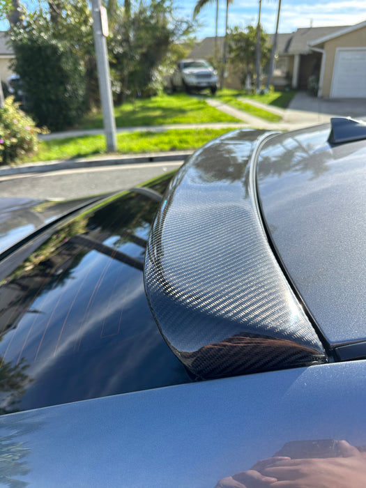 Carbon fiber q50 Rear Window visors